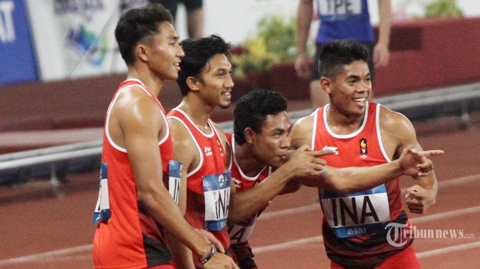 Kejutan, Lalu Muhammad Zohri Cs Kalahkan China Raih Medali Perak Dari Atletik Nomor Lari Estafet
