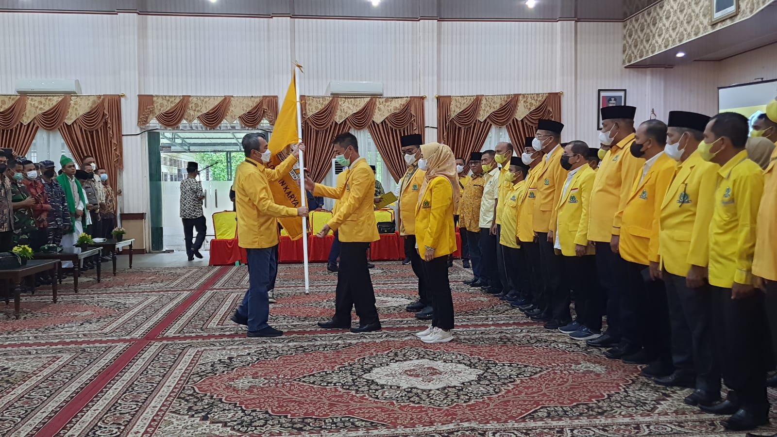 Ketua DPD I Golkar Riau Syamsuar Lantik Afrizal Sintong Sebagai Ketua DPD II Golkar Rohil
