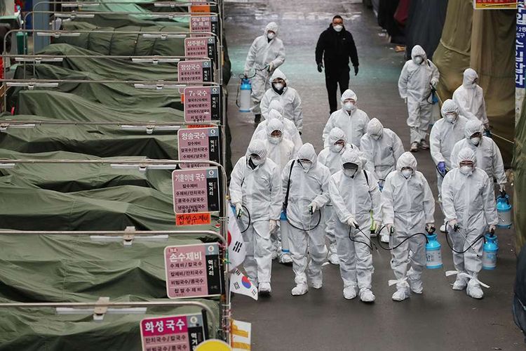 Virus Corona Infeksi Lebih dari 1.100 Orang di Korea Selatan