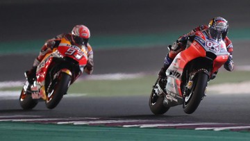 Dovizioso Kalahkan Marquez di MotoGP Qatar, Rossi Ketiga