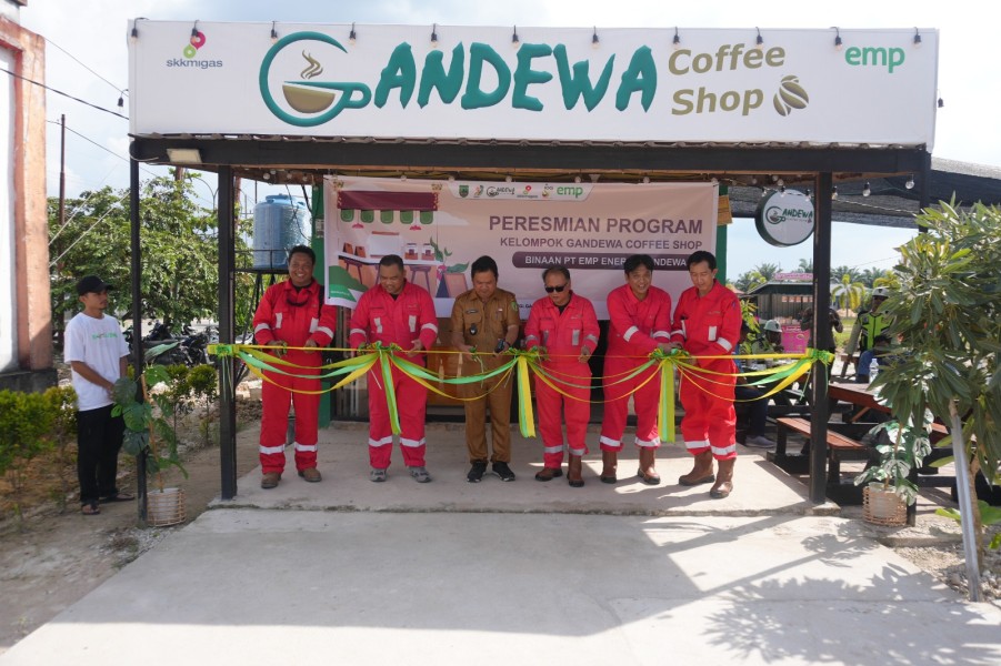 Dukung Pemberdayaan Ekonomi Pemuda, PT EMP Energi Gandewa Resmikan Gandewa Coffee Shop