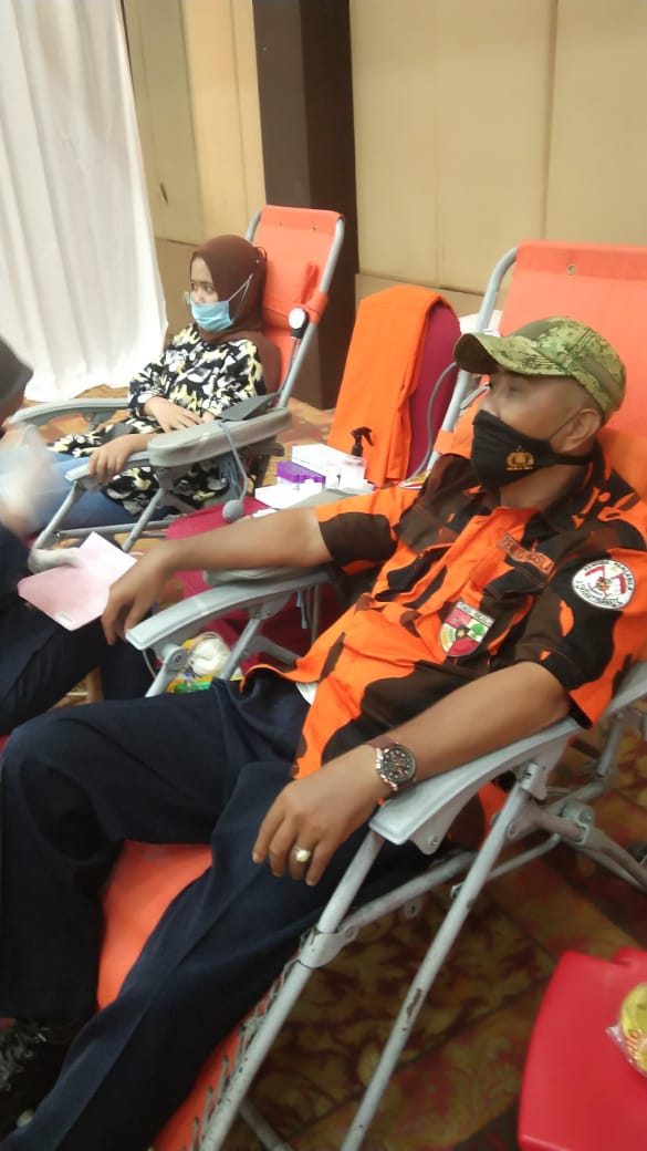 Ikuti Gerakan 3000 Kantong Darah Untuk Ramadhan, 800 Kader Pemuda Pancasila Pekanbaru Donorkan Darah 
