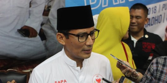 Sandiaga Persilakan Bawaslu Usut Spanduk Provokatif Bergambar Pasangan Nomor 02