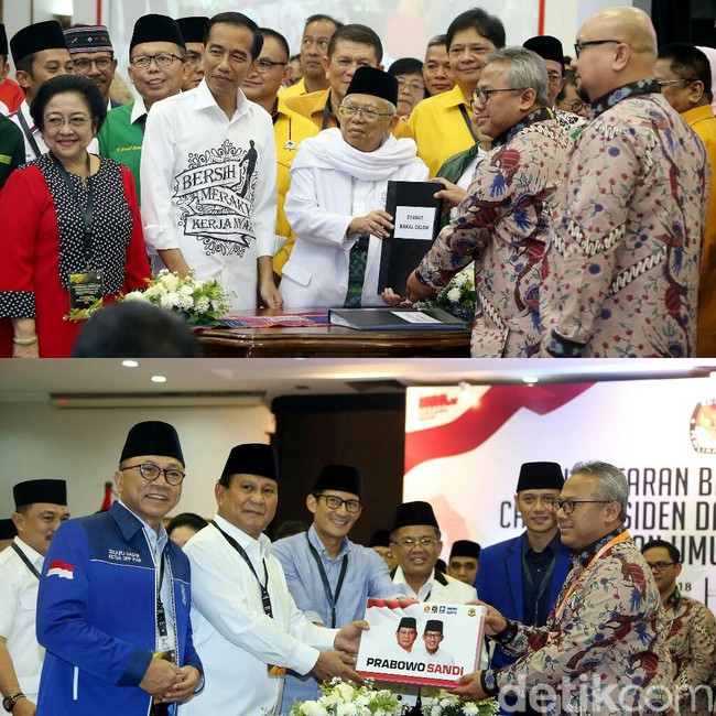 Adu Kuat Jokowi-Ma'ruf vs Prabowo-Sandiaga di Survei LSI