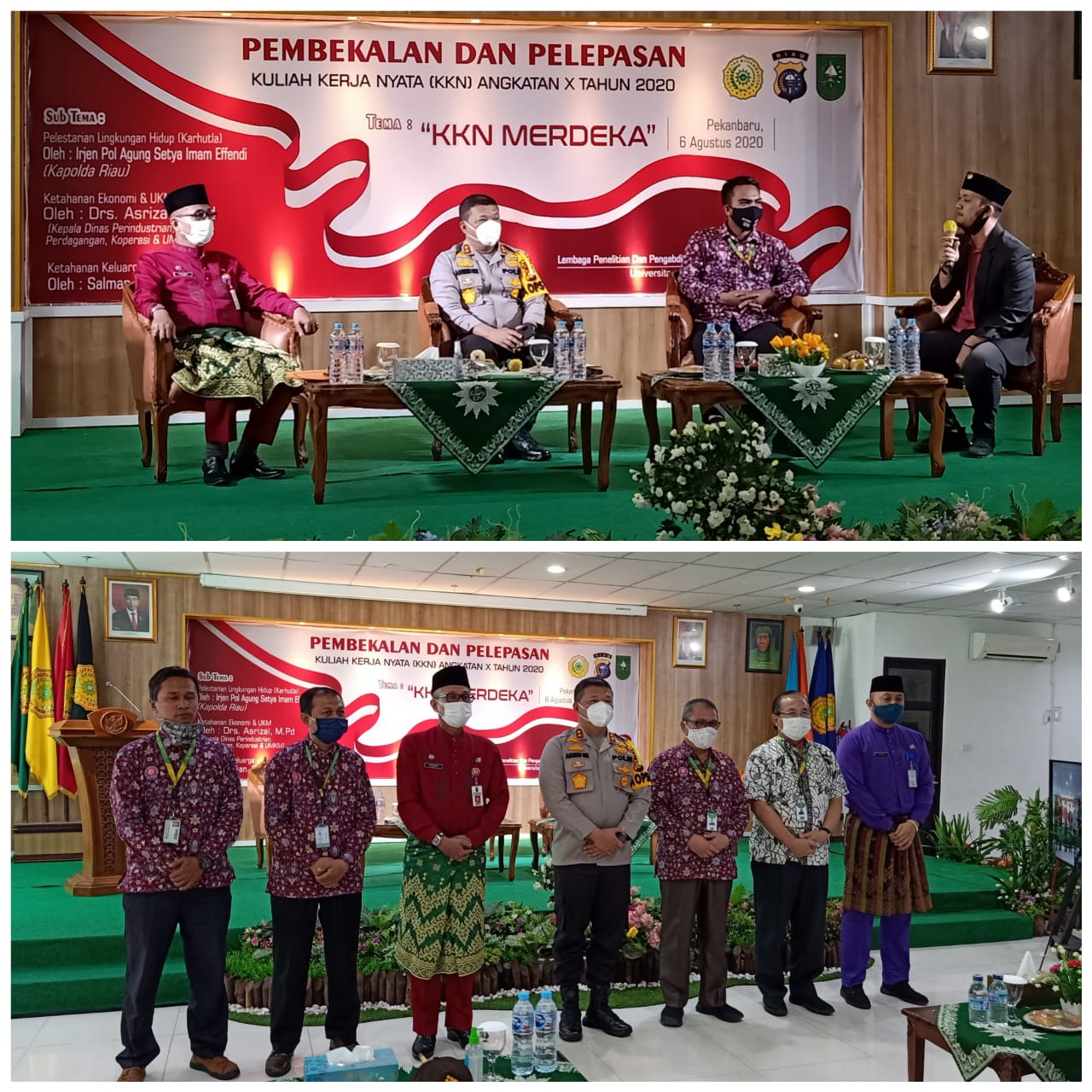 Dibekali Kapolda Riau dan Kadisperindag UMKM Riau, 868 Mahasiswa Umri Jalani KKN Merdeka