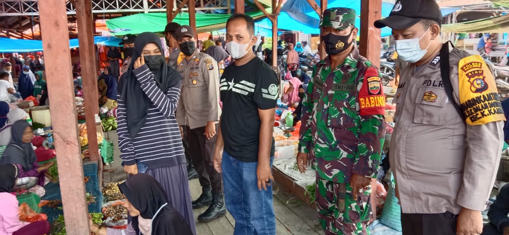 Razia Masker, Polsek Kuala Kampar Beri Teguran Kepada Pelanggar