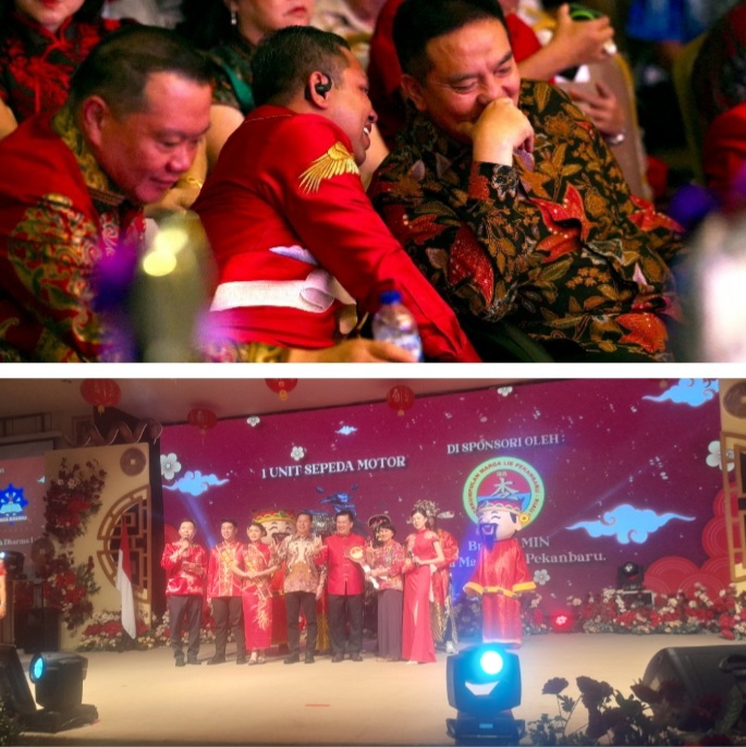 Gubri Terpilih Abdul Wahid dan Kapolda Riau Hadiri Perayaan Imlek Bersama 2025. Ini Pesan Abdul Wahid.