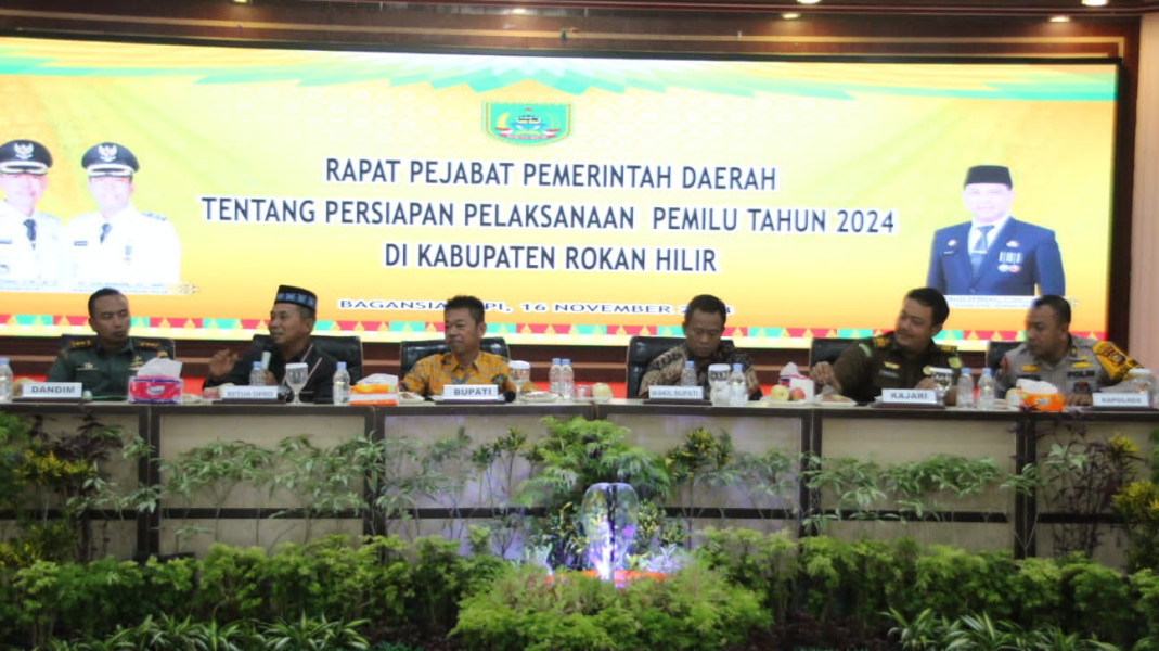 Wakil Ketua DPRD Rohil Hadiri Rapat Persiapan Pemilu Serentak tahun 2024