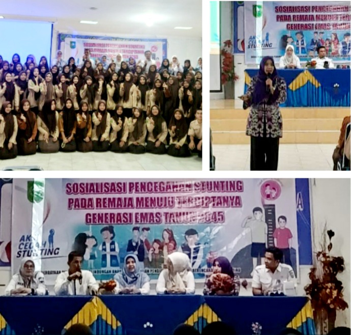 Diikuti Puluhan Siswa, DP3AP2KB Riau Beri Sosialisasi Pencegahan Stunting Remaja di SMAN 8 Pekanbaru