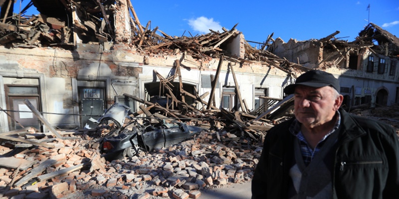 Puluhan Bangunan Hancur Dan Seorang Anak Tewas Saat Kroasia Diguncang Gempa M 6,3
