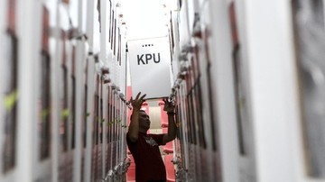 Real Count KPU 58,7 Persen: Jokowi 55,9, Prabowo 44,1