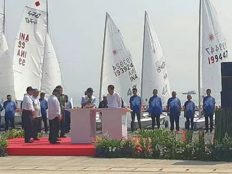 Jokowi Resmikan 2 Venue Asian Games 2018 di Pantai Ancol