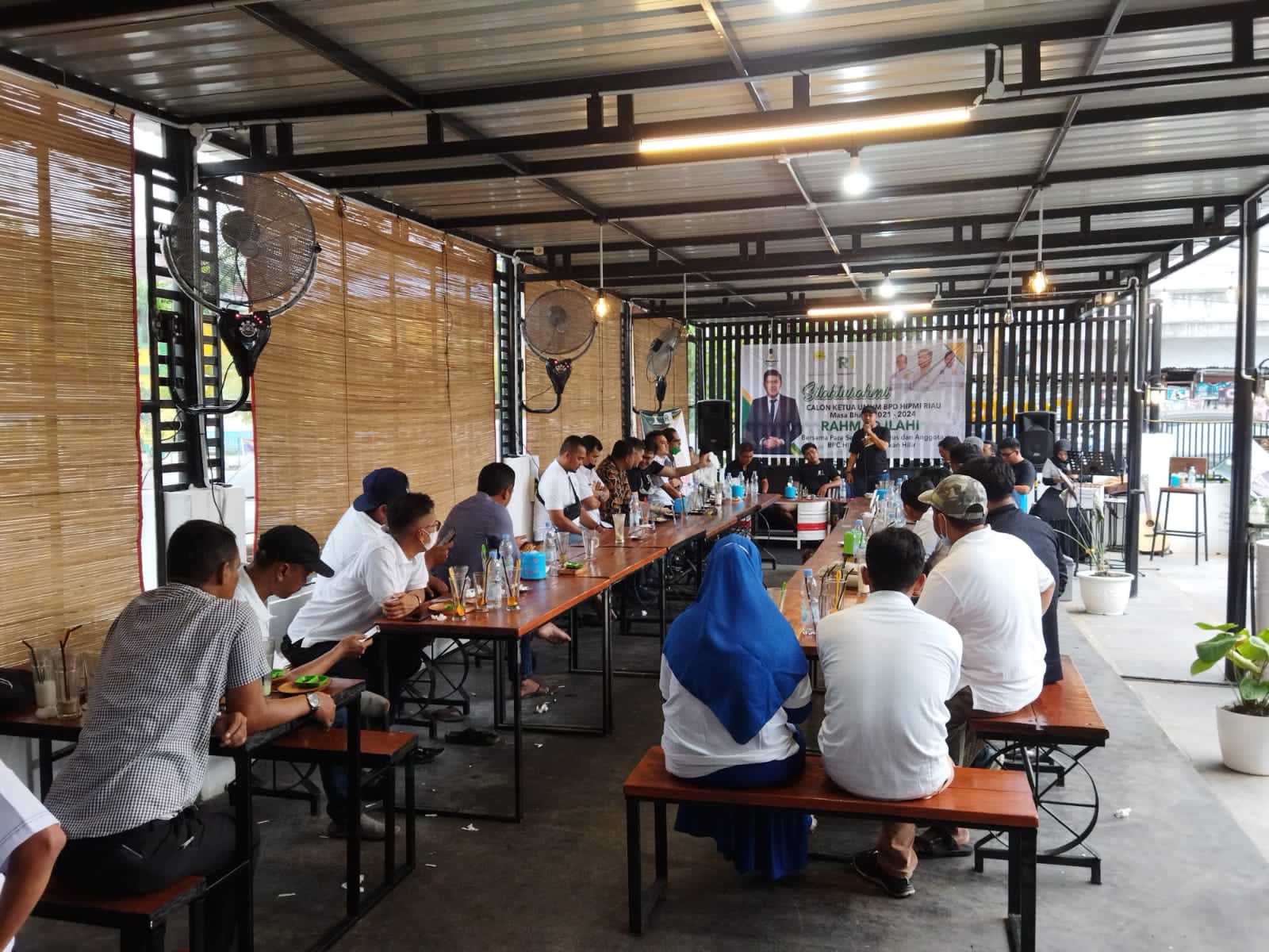 Dua Orang Calon Ketua Umum BPD HIPMI Riau Silaturrahmi ke HIPMI Rokan Hilir