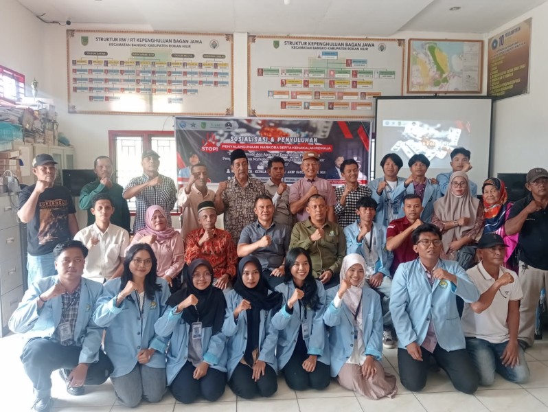 BNN Kota Dumai Gencarkan Sosialisasi Bahaya Narkoba di Bagan Jawa, Rokan Hilir