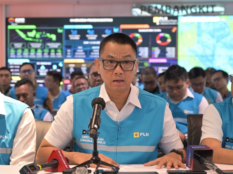 PLN Sampaikan Progres Pemulihan Kelistrikan di Sumatra