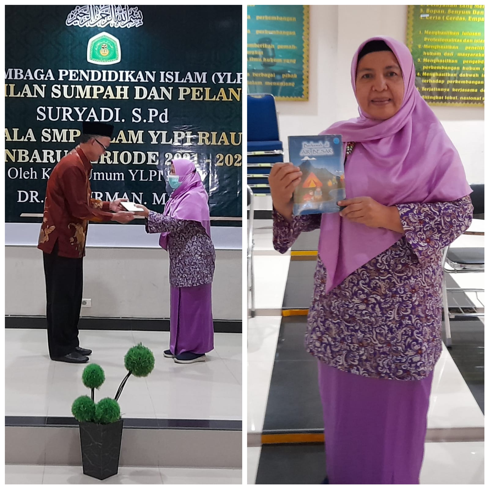 Dimasa Pendemi Tetap Berkarya, Guru SMP YLPI Perhentian Marpoyan Hasil 8 Buku