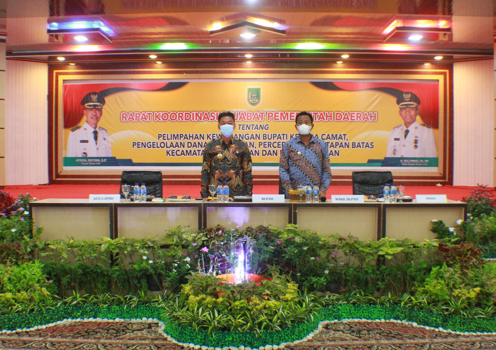 Pimpin Rakor Pelimpahan Kewenangan, Bupati Rohil Minta Pelayanan Terus di Tingkatkan