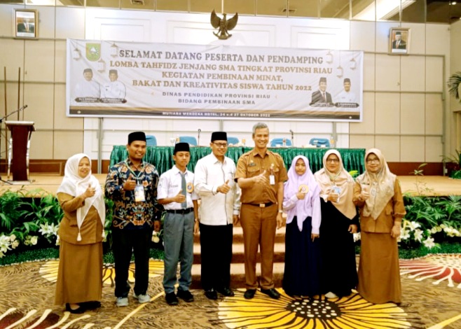 Perdana, Disdik Riau Gelar Lomba Tahfidz Bagi Siswa SMA se Provinsi Riau