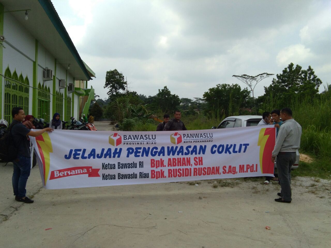 Ketua Bawaslu RI dan Bawaslu Riau Jelajah Coklit di Pekanbaru 