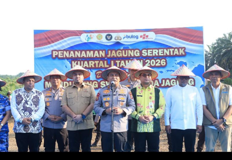 Kapolda Riau Laporkan Capaian Hasil Produksi Jagung