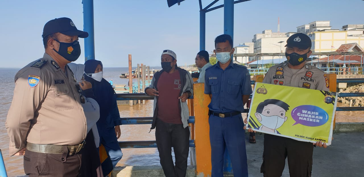 Polsek Kuala Kampar Gelar Operasi Yustisi di Pelabuhan Penyalai