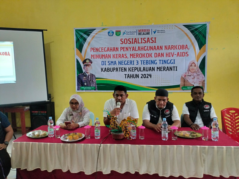 Kasat Narkoba Polres Meranti Bersinergi Selamatkan Generasi Emas dari Sekolah dan Melawan Narkoba