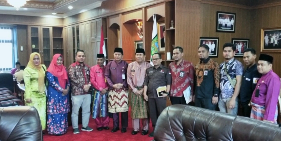 Pastikan Ketersediaan Anggaran Pilkada 2020, Bawaslu Riau Audiensi Ke Bupati Rohul