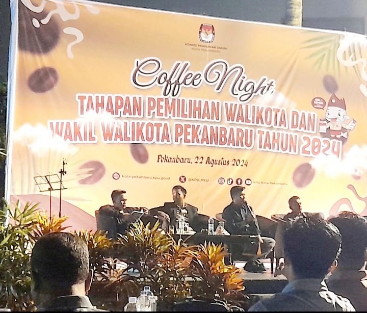 Dihadapan Awak Media dan Pengiat Pemilu, KPU Pekanbaru Umumkan Tahapan Pilwako Pekanbaru 2024