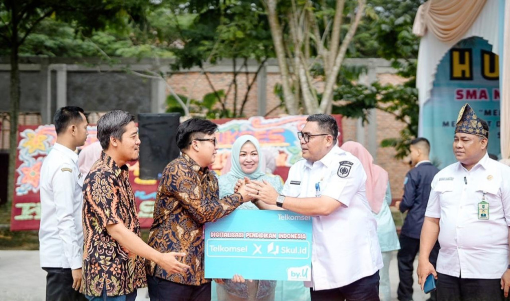 Telkomsel Hadirkan Skul.id di SMA N 3 Pekanbaru, Platform Digital Praktis untuk Kebutuhan Proses Belajar