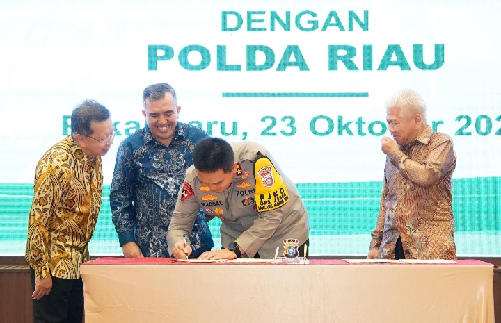 Polda Riau dan Apical Kerjasama Pengamanan Objek Vital Nasional
