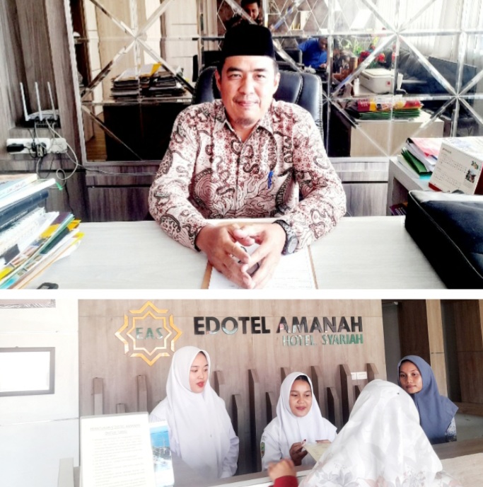 Miliki 14 Kamar, Edotel Amanah Syariah Jadi Sumber Income SMKS Muhammadiyah 1 Pekanbaru