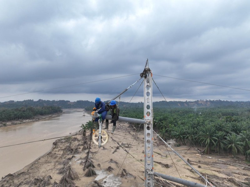 PLN Berhasil Operasikan Jalur 2 Transmisi Pangkalan Brandan-Langsa, Pasokan Listrik Ke Aceh Makin Andal