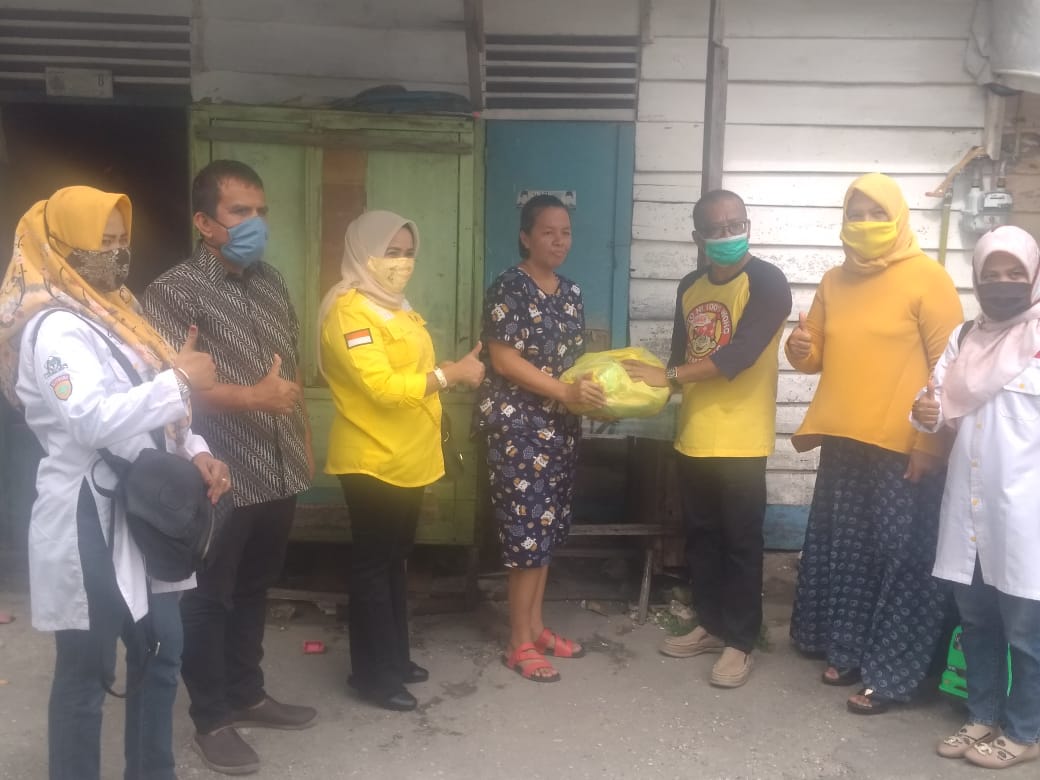 Golkar Peduli Rakyat, HUT Ke - 56 Partai Golkar Bapilu Riau Bagikan 1.000 Paket Sembako