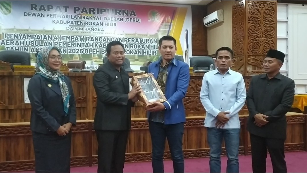 DPRD Rokan Hilir Terima 4 Ranperda Usulan Dari Pemerintah