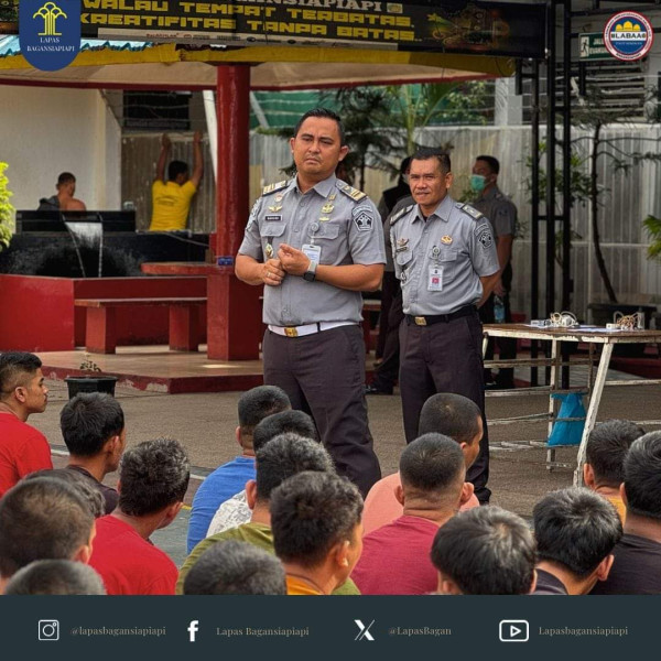 Antisipasi Gangguan Kamtib, Lapas Bagansiapiapi Kembali Gelar Razia Kamar Hunian