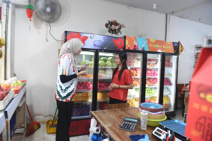 BRK Syariah Grebek Pasar Cahaya Garden Batam, Jemput Calon Nasabah Baru