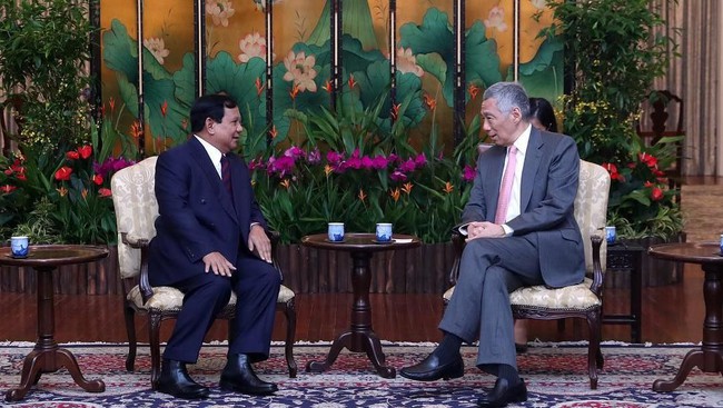 Bertemu PM Singapura, Prabowo Bahas Strategi Ekonomi
