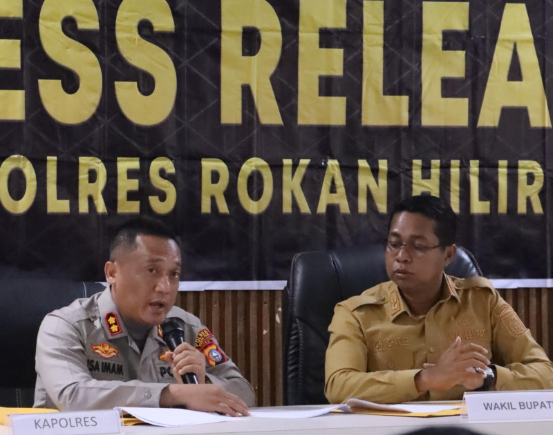 PRESS RELEASE, Kapolres Rohil Respons Cepat Redam Konflik Lahan Rumbia I dan II: Mediasi Kelompok Wanton Siringo Ringo – PT. UTS Berakhir Damai