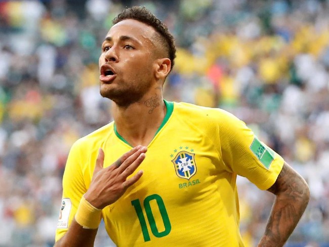 Neymar Lebih Efisien daripada Messi dan Ronaldo di Piala Dunia