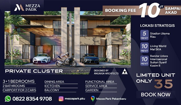 Mezza Park Hadir di Pekanbaru, Hunian Pertama dengan Konsep Mezzanine