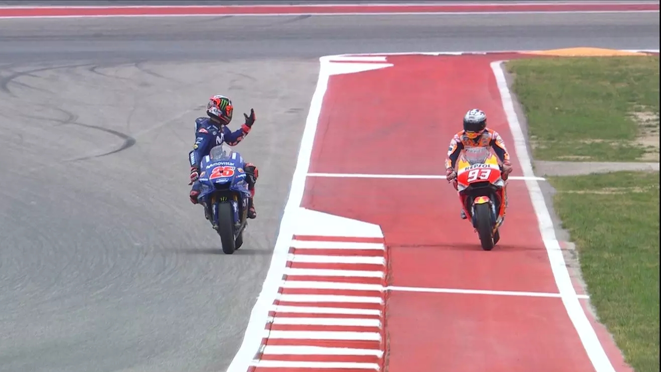 Halangi Jalur Vinales saat Kualifikasi MotoGP AS, Ini Penjelasan Marquez