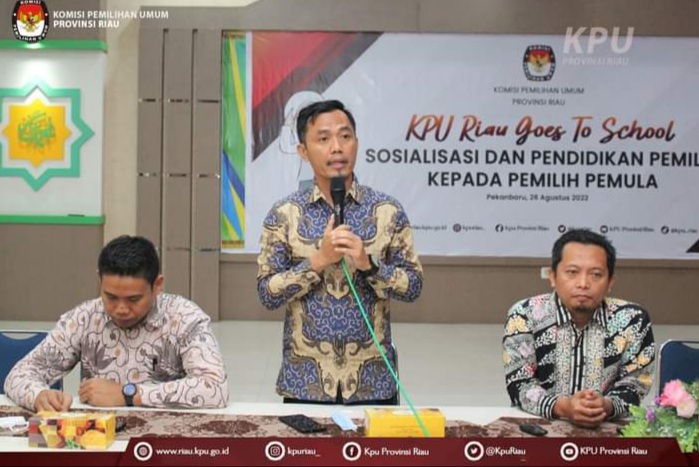 SMA Muhammadiyah 1 Pekanbaru Berkemajuan Jadi Pilihan Program Goes To School KPU Riau. Ini Alasannya.