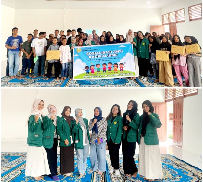 Mahasiswa FEB UMRI Beri Edukasi 