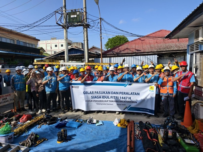 PLN Karimun Gelar Apel Siaga Hari Raya Idul Fitri 1447H