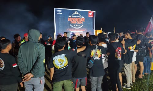 Puluhan Bikers Nikmati Keindahan Alam Sungai Subayang Kampar, Honda Bikers Adventure Camp 2024 di Kampar