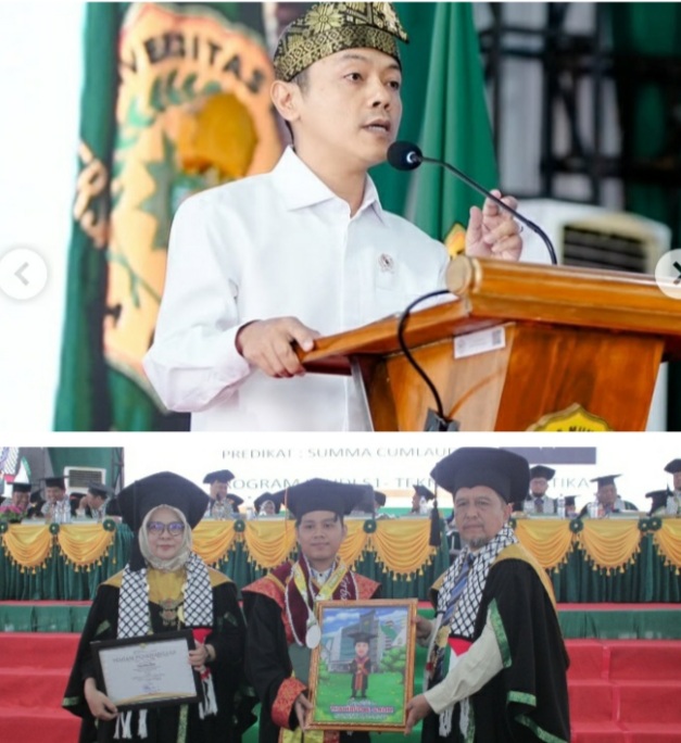 Wamen Dikdasmen RI, Hadiri Wisuda UMRI, Thahirudin Raih Predikat Summa Cumlaude dari 388 Lulusan