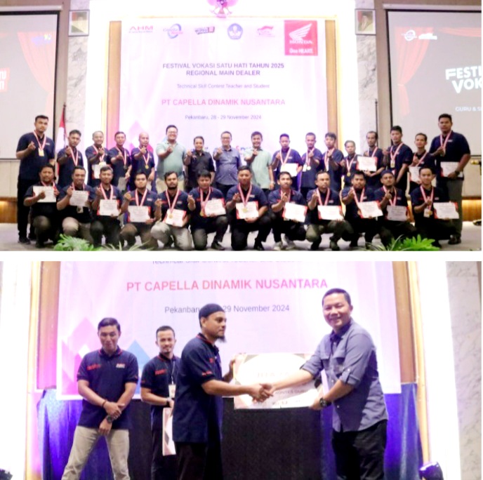 Bidang SMK Disdik Riau dan Regional Main Dealer Honda Riau Gelar Festival Vokasi Satu Hati