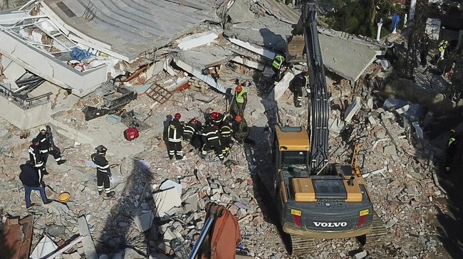 Gempa di Albania: 41 Orang Tewas, 750 Terluka