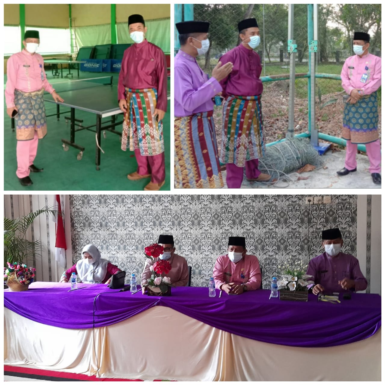 Pahmijan Cek Peralatan Olahraga, Asrama Siswa dan Proses Akademik SMAN Olahraga Provinsi Riau.