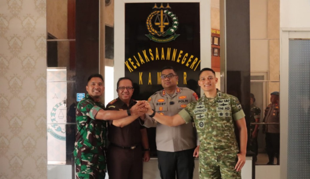 Komitmen Sinergitas, Kapolres Kampar Kunjungan Silaturahmi dengan TNI dan Kejaksaan